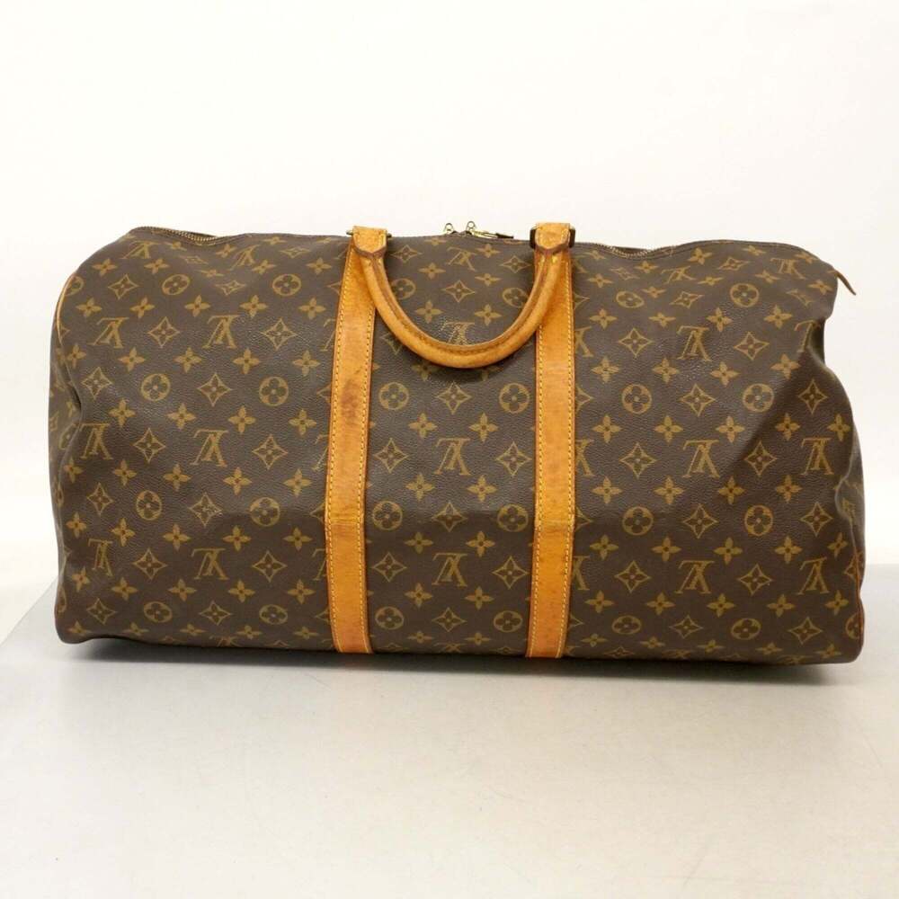 LOUIS VUITTON Brown Monogram Keepall 55 Boston Bag - Picture 14 of 14